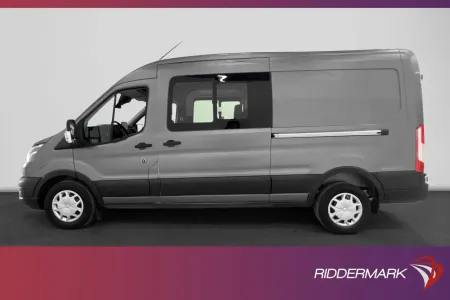 Ford Transit 350 CrewVan L3H2 170hk Värmare Drag 6Sits Moms